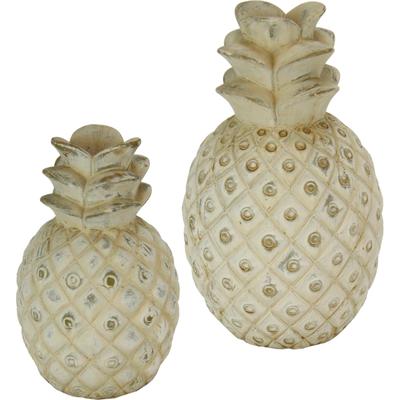 Dekofigur I.GE.A., weiß, Keramik, Dekofiguren, Höhe 20 und 25 cm (2er Set)