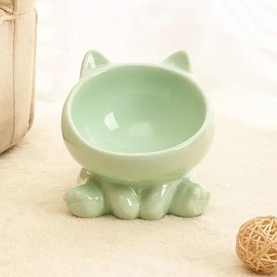 Inspire Essentials Elevated Ceramic Cat Bowl For Food And Water 3