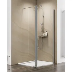 Schulte  MasterClass  Duschwand  Walk-In  mit  beweglichem  Element  und  Stabilisationsbügel  8  mm