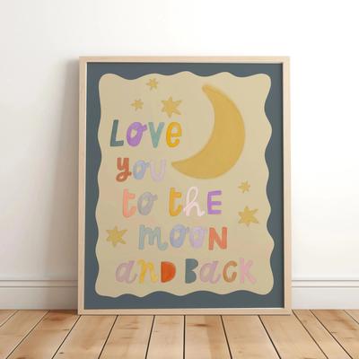 Uplift Essentials "Magic & Love Nursery Canvas Prints ""Believe In Magic"" Unicorn Quote Posters Whimsical Garden Wall Art For Kids Room style 6 16x24 In"