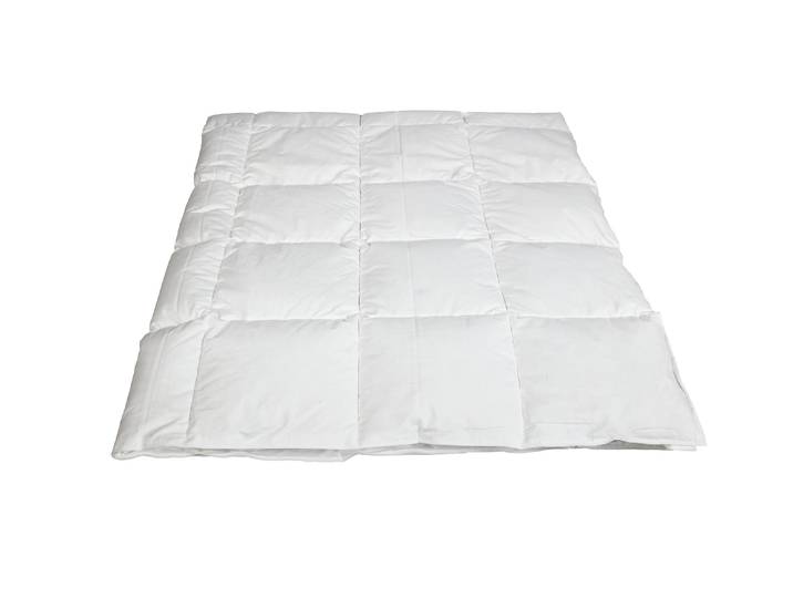Daunenbettdecke ALBIS SWITZERLAND Arven 300 , weiss (weiß), B:240cm L:210cm, Obermaterial: 100% Baumwolle, Bettdecken, Daunenbettdecke