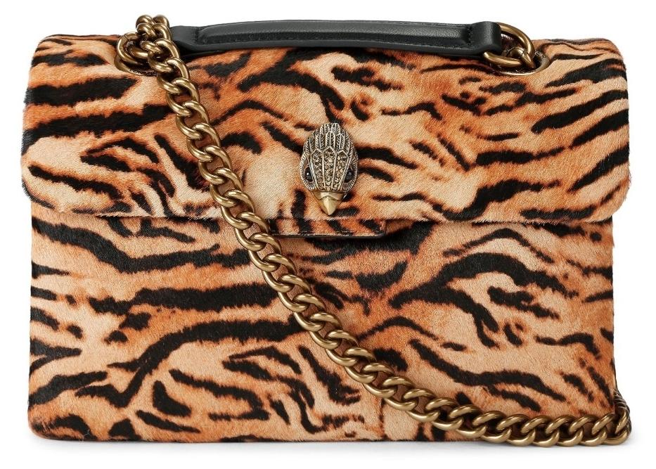 KURT GEIGER LONDON 5021546189K LEATHER KENSINGTON BAG Tierdruck