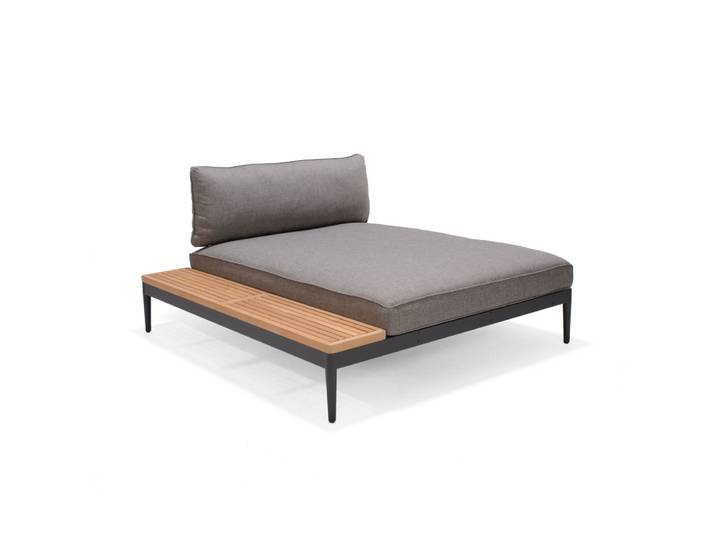 ScanCom Topaz XL Daybed Aluminium / Teak