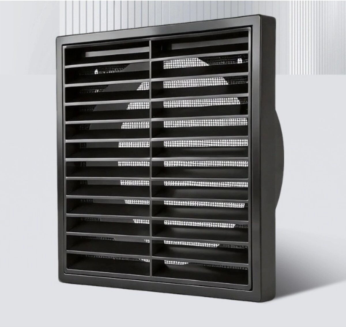 INF 150mm Lüftungsgitter mit Insektenschutz und Schrauben – Polypropylen Außenwand- und Trocknerbelüftung Weiß
