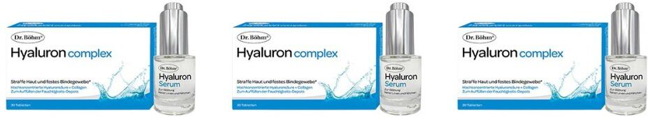 Dr. Böhm Hyaluron complex Tabletten + Hyaluron Serum 3x1Pck
