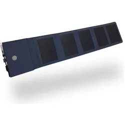 Sunslice Tragbares 4W Photon-Solar-Ladegerät (4000 mAh, 4 W, 20 Wh), Powerbank, Türkis, Blau
