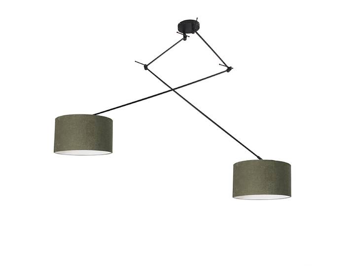 Suspension intelligente noire avec abat-jour 35 cm vert, 2