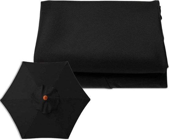 WAN Parasol Vervangende Luifel met 8 Ribben - Rood - 300 cm