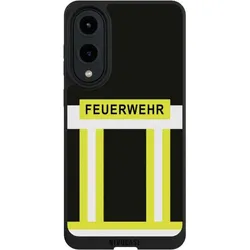 Nivocase Handyhülle für Samsung Galaxy S25 Edge Hülle NIVOpure Case Schwarz Beruf Feuerwehr Feuerwehrmann (Samsung Galaxy S25 Edge), Smartphone Hülle, Schwarz