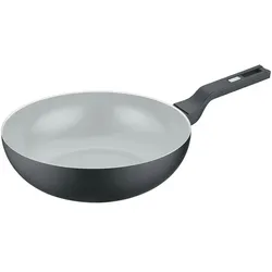 Berndes Wokpfanne  b.clever ¦ schwarz ¦ Aluminium ¦ Maße (cm): H: 9  Ø: 30.0