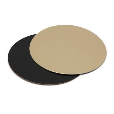 CROKUS Runde Kartonscheiben, doppelseitig gold-schwarz ø 18 cm (100 Stück)
