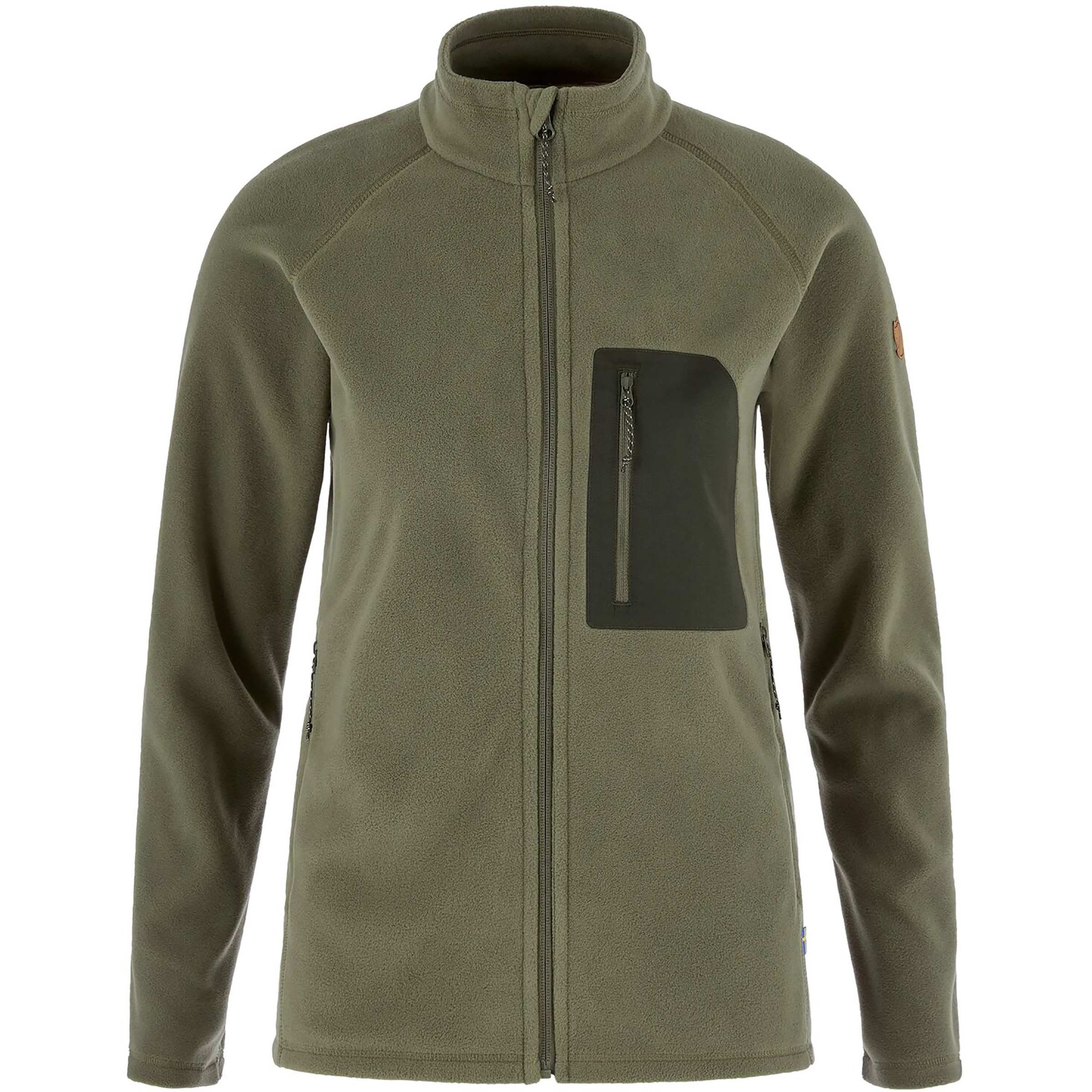 Fjällräven Kaipak Fleece Damen Fleecejacke oliv Größe L Camping Klein verpackbar