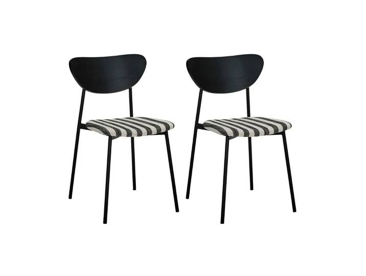 House Doctor Must Stuhl mit Sitz 2er-Pack Schwarz-weiß