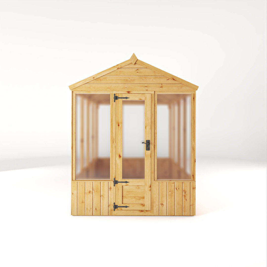 Mercia Garden Products Mercia Premium Woodsman Wooden Polycarbonate Greenhouse Clear;Beige;Brown 168cm H x 236cm W x 215cm D