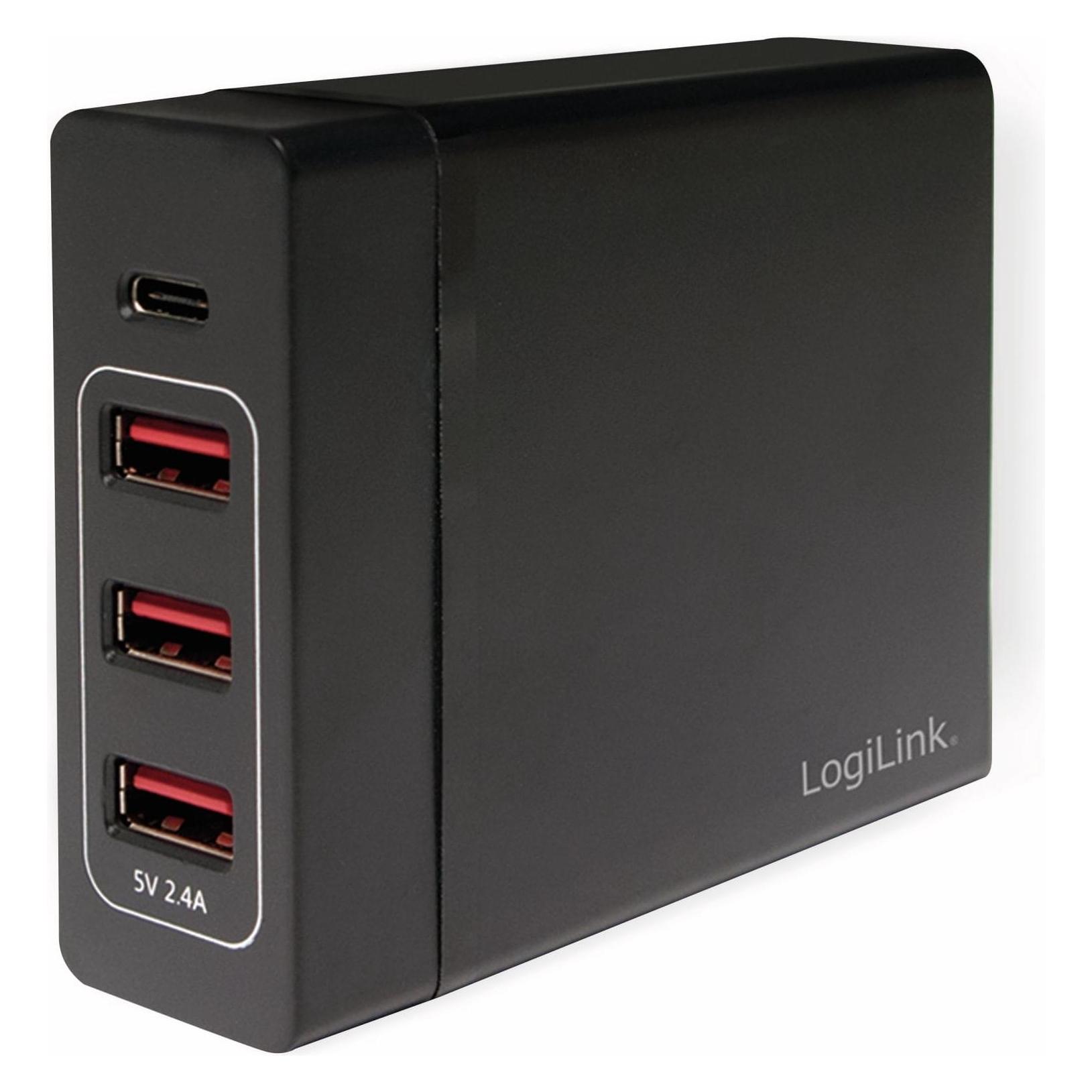 LogiLink Tischladeadapter PA0122 (60 W, 4 Ports) (PA0122)