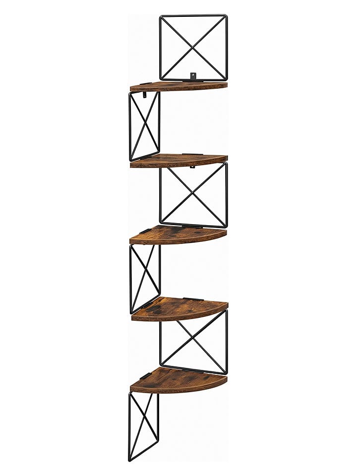 VASAGLE Eckregal in Braun - (B)20 x (H)129,4 x (T)20 cm - onesize
