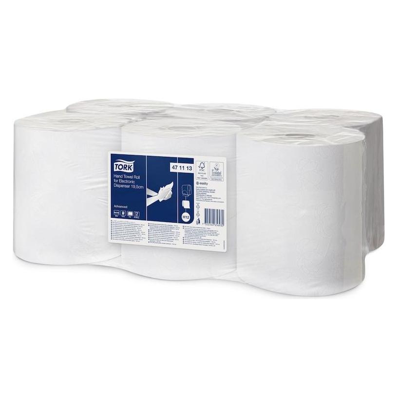 Tork Håndklaedeark Advanced H12 2-lag hvid 471113 enMotion 6rl - (6 ruller pr. karton) (6x) (ENM-4031715)