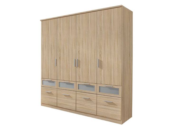 Kleiderschrank Sonoma Eiche 181 cm - rauch - BOCHUM