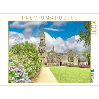 CALVENDO Puzzle Chapelle Sainte-Marie-du-Ménez-Hom | 1000 Teile Lege-Größe 64x48cm Foto-Puzzle für glückliche Stunden