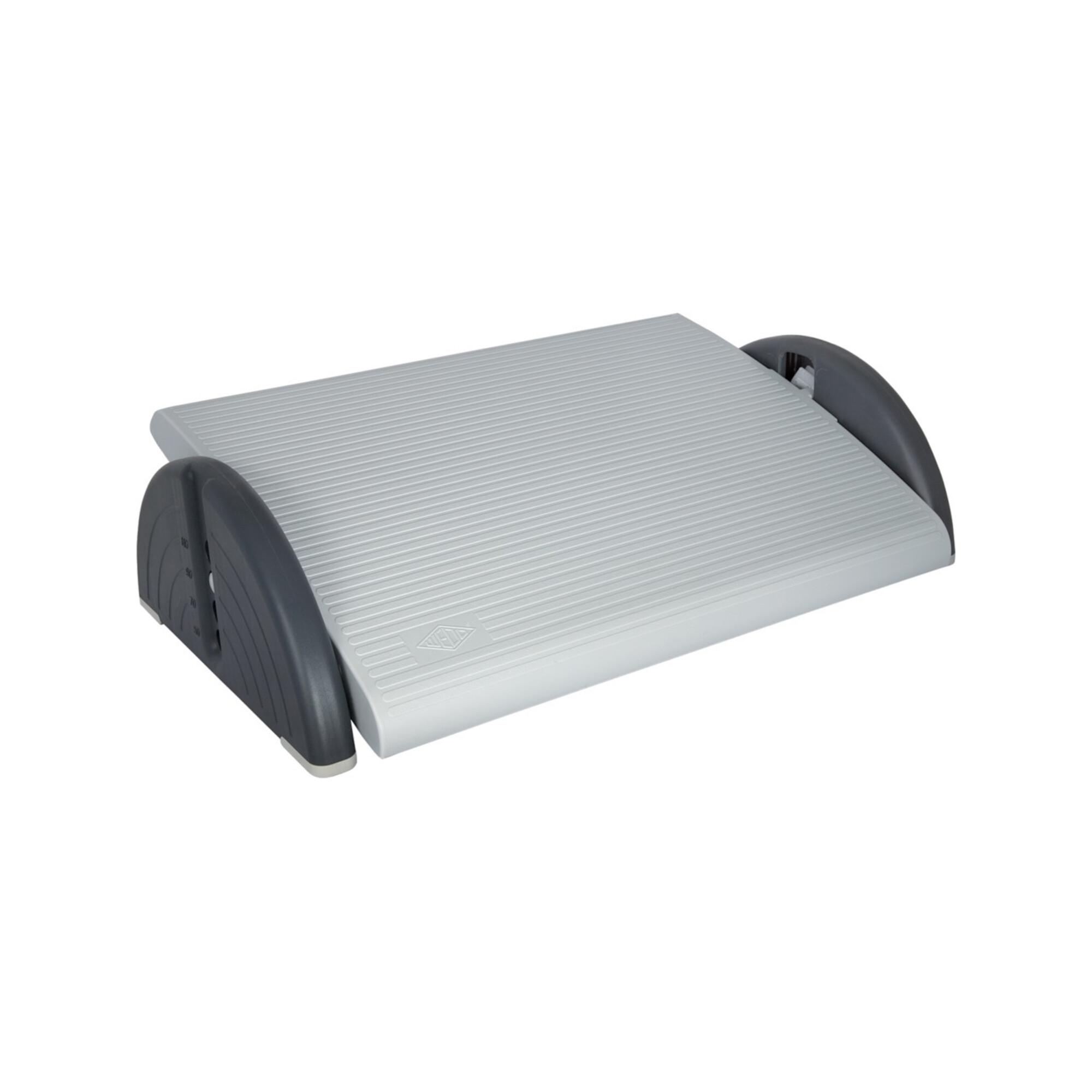 Fußstütze lichtgrau B520xT350xH140mm Höhenverstellung 4-fach 30-165mm WEDO (2751037)