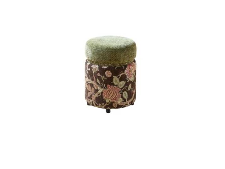 Zymjzbetic Vintage runder osmanischer Schuhhocker, Vanity-Sofabank(Color 1)