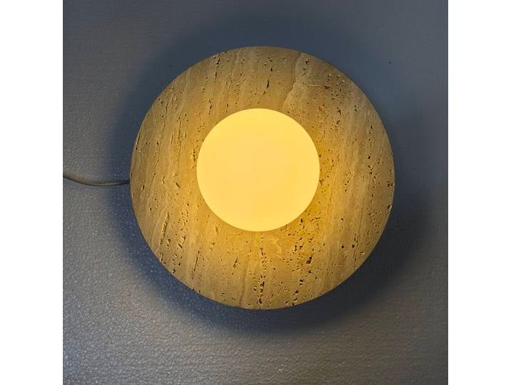 D25cm pierre LED plafonnier couloir allée couloir Art décor lampe pour salon chambre nordique travertin marbre lustre