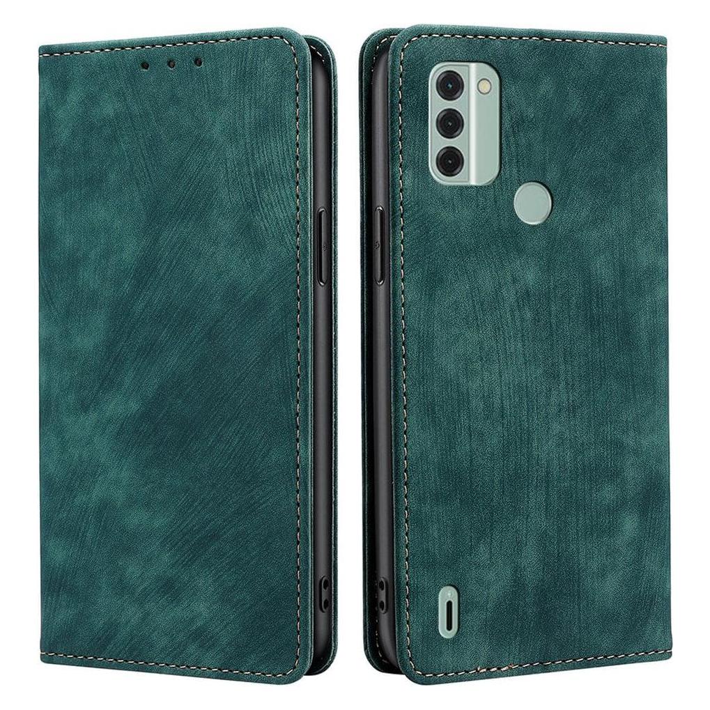 Cover-Discount Nokia C31 - Stand Flip Case Hülle grün (Nokia C31) (660121859C)