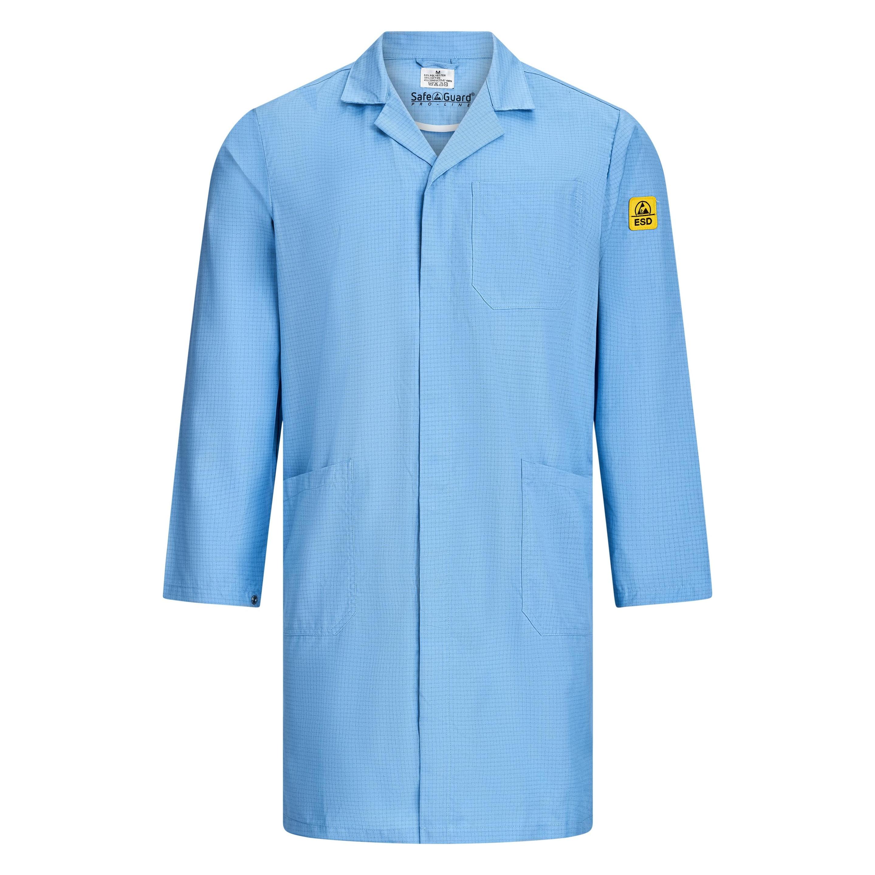 Safeguard ESD-Arbeitsmantel "EcoLine" | hellblau (4XL) (SG-AM-HB-140-L-ECO LINE-4XL)