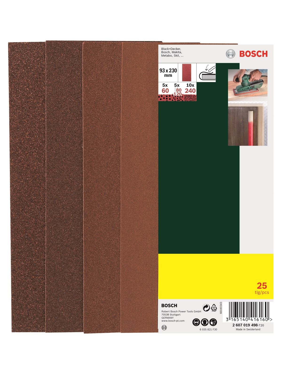 Bosch sanding sheet 25 Stk.