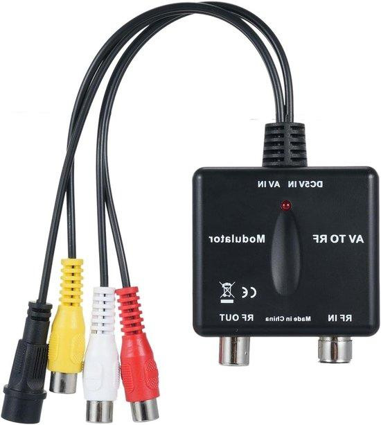 RF Modulator Converter - AV naar RF Signaal voor het aansluiten van oudere TV's - PLL Gecontroleerde Frequentie