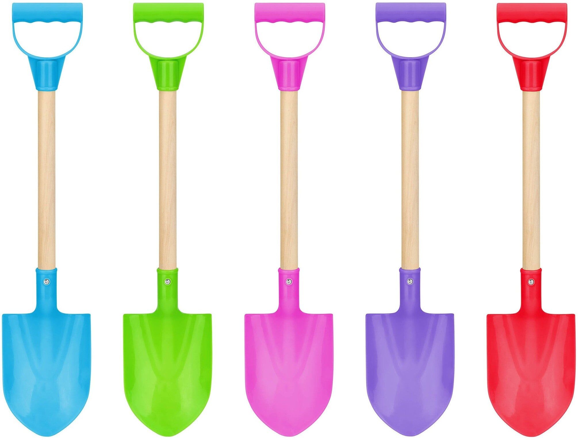 Wilton Bradley Yello Wooden Shaft Medium Super Spade for Kids - Assorted Colours - 22 in - 3+
