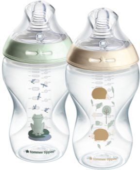 Tommee Tippee Natural Start Anti-Colic biberão auto-esterilizável Nature Medium Flow 3 m+ 2x340 ml. Natural Start Anti-Colic