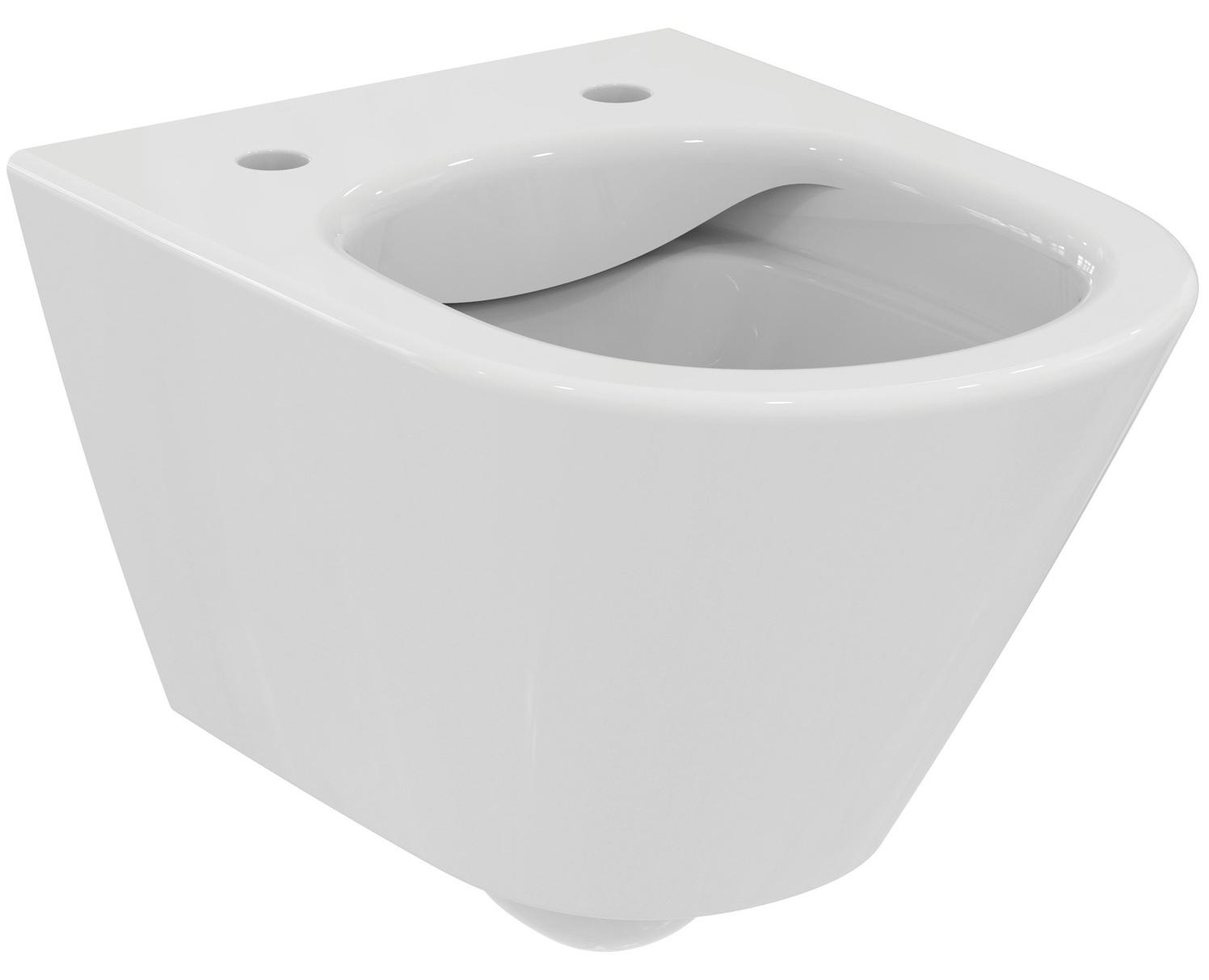 VIGOUR DERBY V3 Wand-WC spülrandlos kurze Ausladung 48 cm spülrandlos PflegetectPLUS Beschichtung, weiß