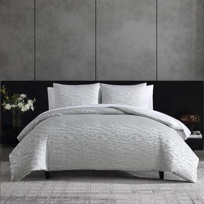 Vera Wang Illusion Grey Duvet Cover Set