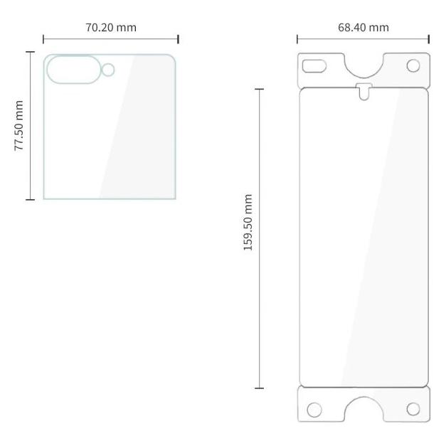 Tech-Protect Glass Fit+ 2er-Pack Schutzglas + Hydro Flex+ 2er-Pack (2 Stk., Samsung Galaxy Z Flip7, Samsung Galaxy Z Flip8) (5906302324743)