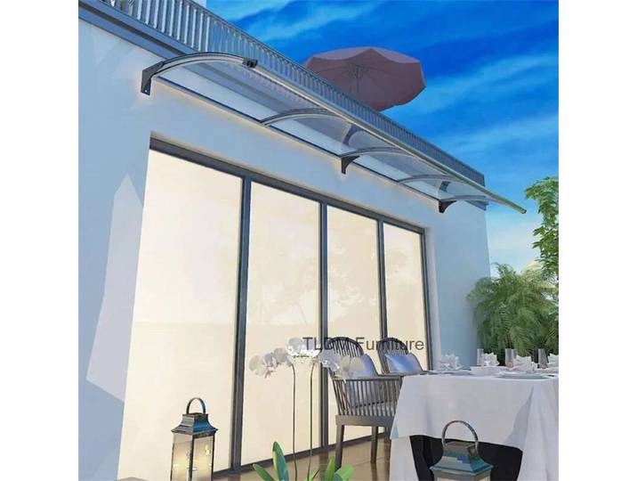 Gazebos imperméables pour cour extérieure de maison, auvent de pluie en alliage d'aluminium avec évier, Villa, balcon, avant-toit, porte d'entrée, abri solaire
