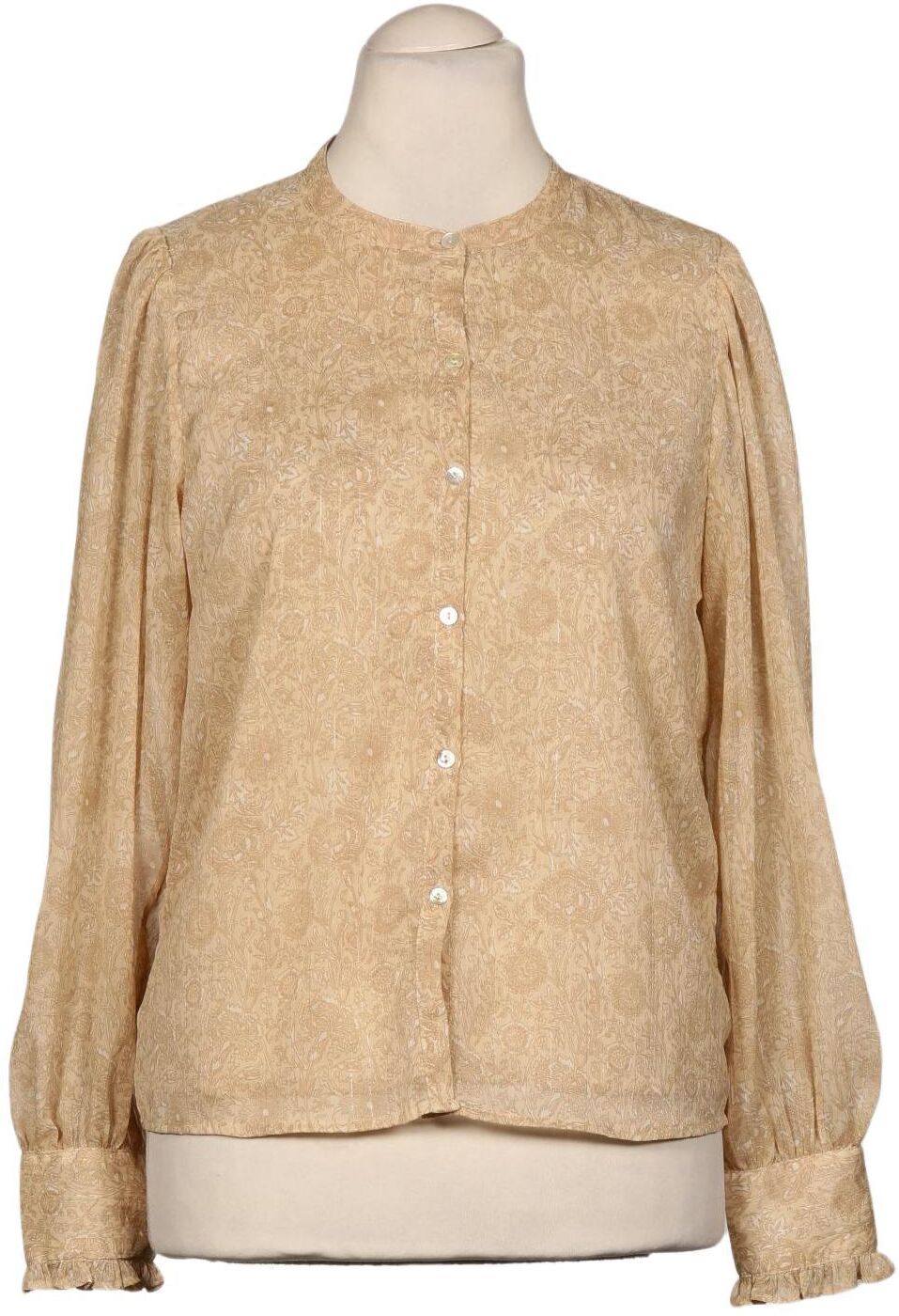 NEO Noir Damen Bluse, Beige, Gr. M, Synthetik - Second Hand