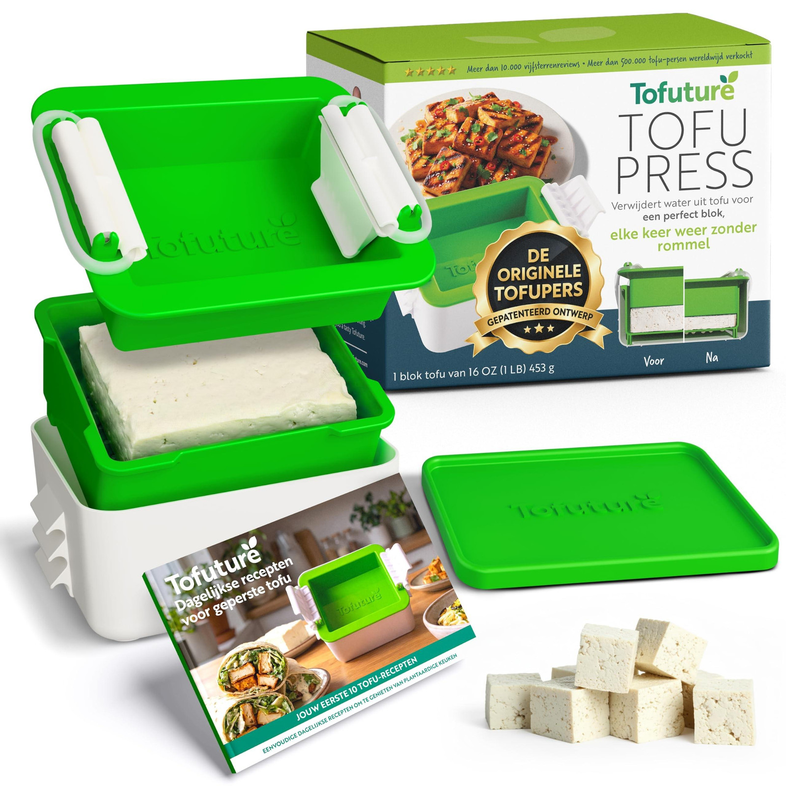 Merkloze BPA-vrije en vaatwasserbestendige tofu-pers voor perfecte tofu