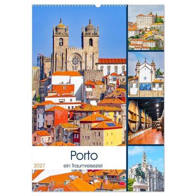 Porto - ein Traumreiseziel (Wandkalender 2027 DIN A2 hoch), CALVENDO Monatskalender
