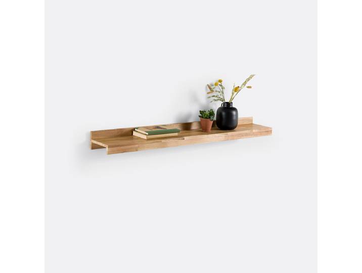 LA REDOUTE Etagère murale, en chêne massif, longueur 120 cm, HIBA Beige