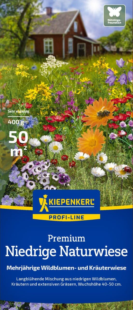 Kiepenkerl Profi-Line Saatgut Niedrige Naturwiese 400 g für ca. 50 m²