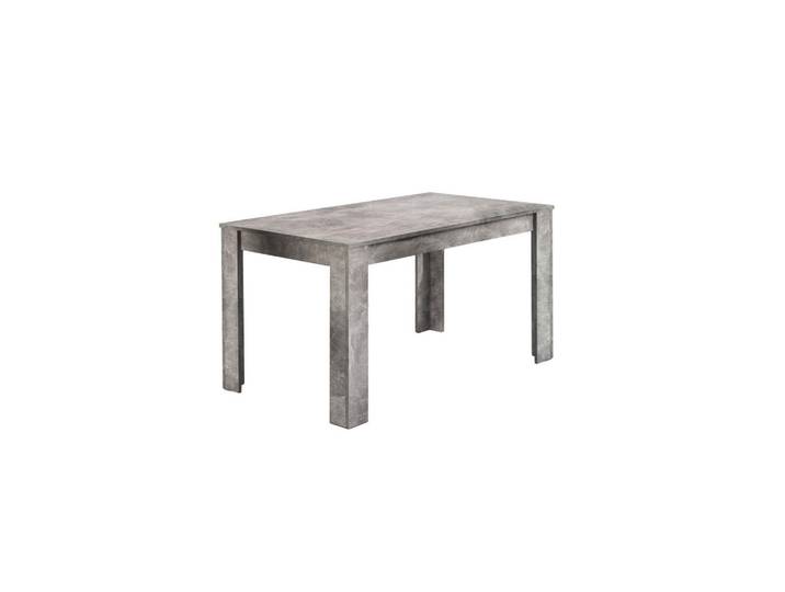 Mid.you Esstisch, Grau, Betonoptik, 80x75x140 cm, in verschiedenen Größen erhältlich, Holzdekoren erhältlich, Esszimmer, Tische, Esstische