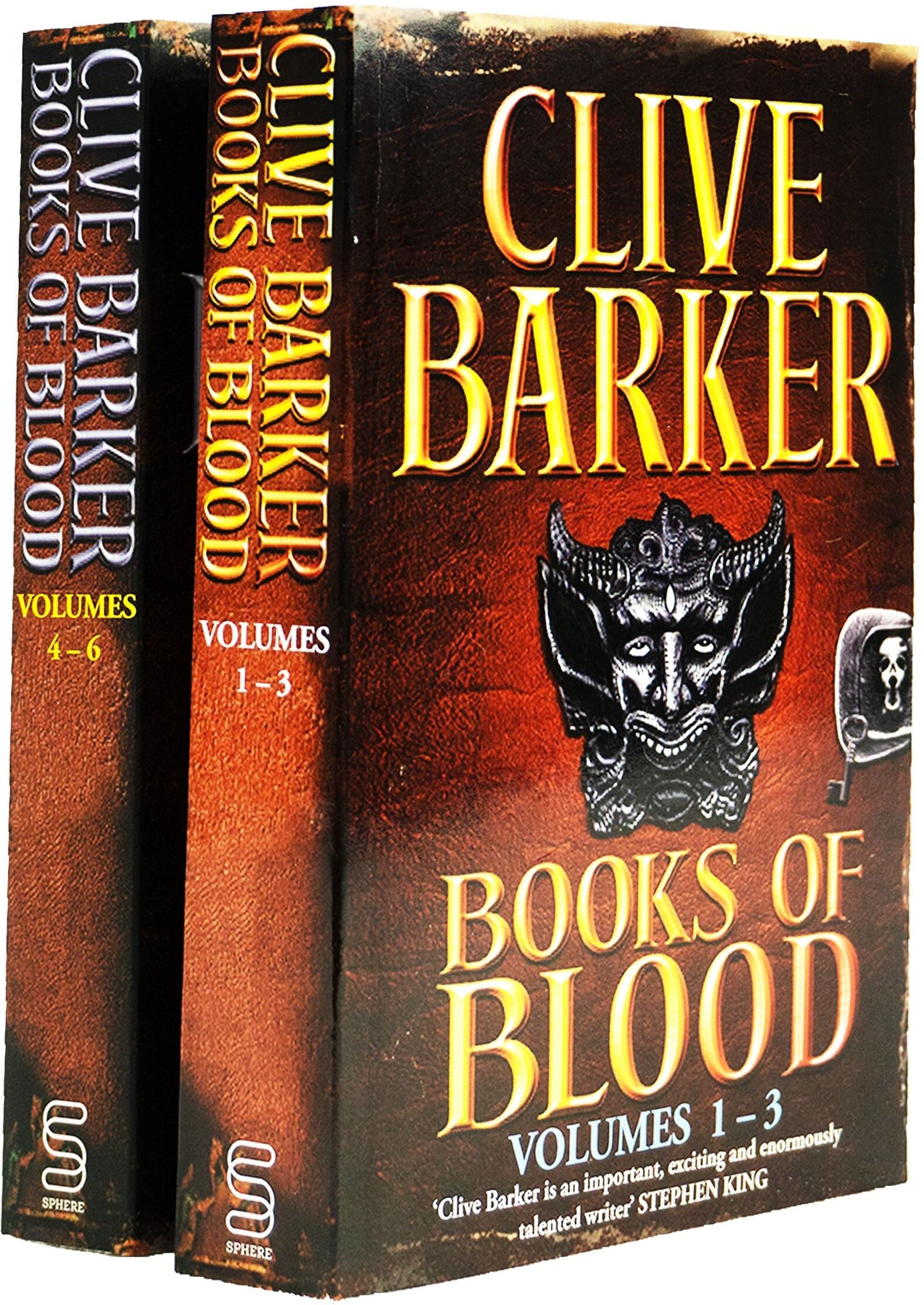 Books Of Blood Omnibus Series by Clive Barker 2 Books Collection Set (Volumes 1-6) - Fiction - Paperback Sphere