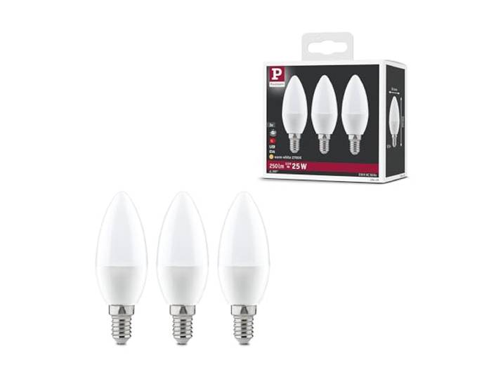 Paulmann 28426 LED Lampe Kerze 3er Set 4W E14 230V Warmweiß Leuchtmittel
