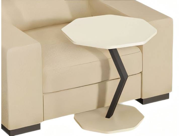 Xlmoebel Beistelltisch XLMOEBEL Beistelltisch aus Holz in elegantem Beigeton, achteckig (Einzeltisch, 1-St., Beistelltisch), Made in Europa