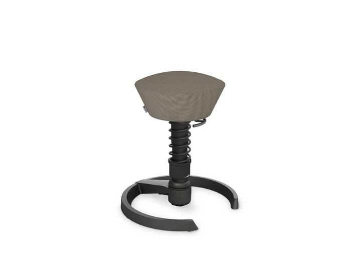 Aeris Swopper office stool Beige/Black, Plastic glides, Dynamic sitting - ideal for healthy sitting