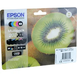5 Epson Tinten C13T02G740 Multipack KCMY PBK 202XL
