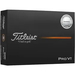 Titleist Golfbälle Pro V1 Performance Align 2025 - 12er Pack, weiss/schwarz