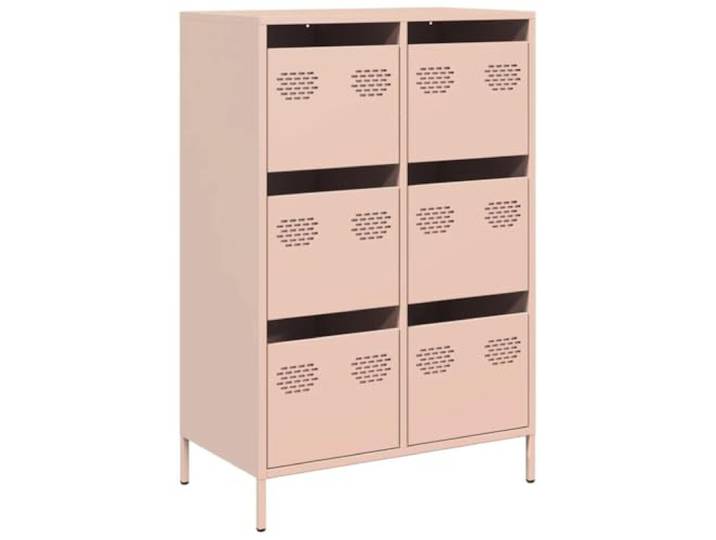 HEFZGDB Klassisches Highboard aus Stahl zur Wandmontage: Stabiles Highboard für Büro und Zuhause, Modernes mit viel Stauraum für Wohnzimmer in Rosa