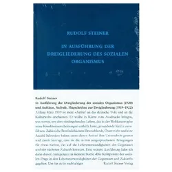 In Ausführung der Dreigliederung des sozialen Organismus (1920) und Aufsätze, Aufrufe, Sachbücher von Andrea Leubin, Rudolf Steiner Nachlassverwaltung, Rudolf Steiner